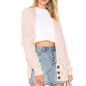 Free People Fun Times Rose Cardigan